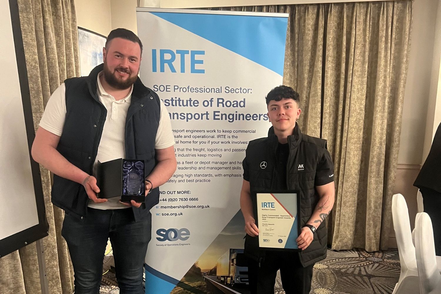 Multevo Employees Recognised at the IRTE Awards